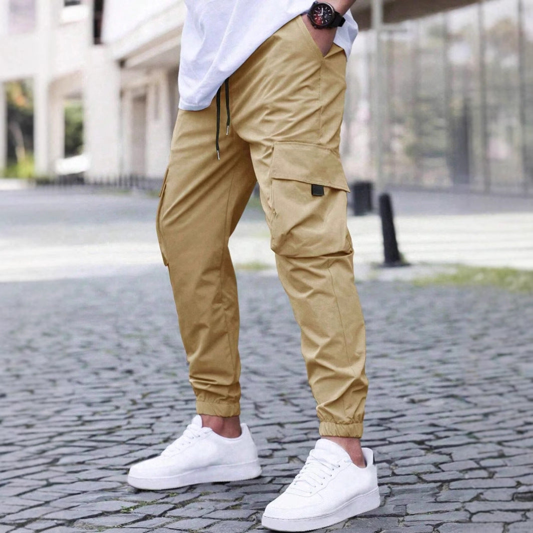 Casual Pants /W Drawstring Elastic Waist