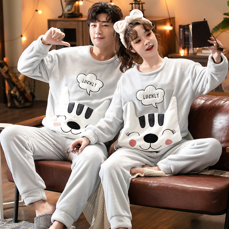 Matching Fleece Couples Pajamas sets For Men and Women, Plus Sizes
