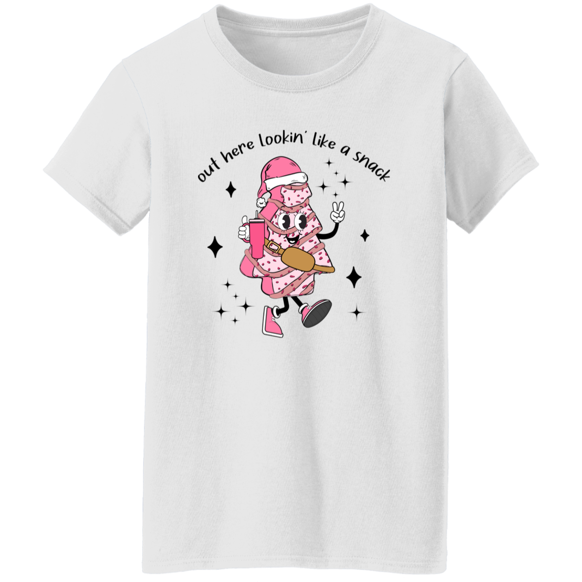 Lookin' Like a Snack Christmas Ladies T-Shirt