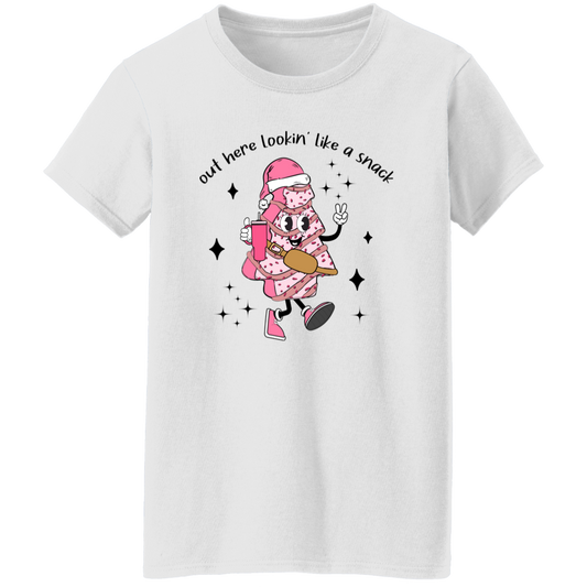 Lookin' Like a Snack Christmas Ladies T-Shirt