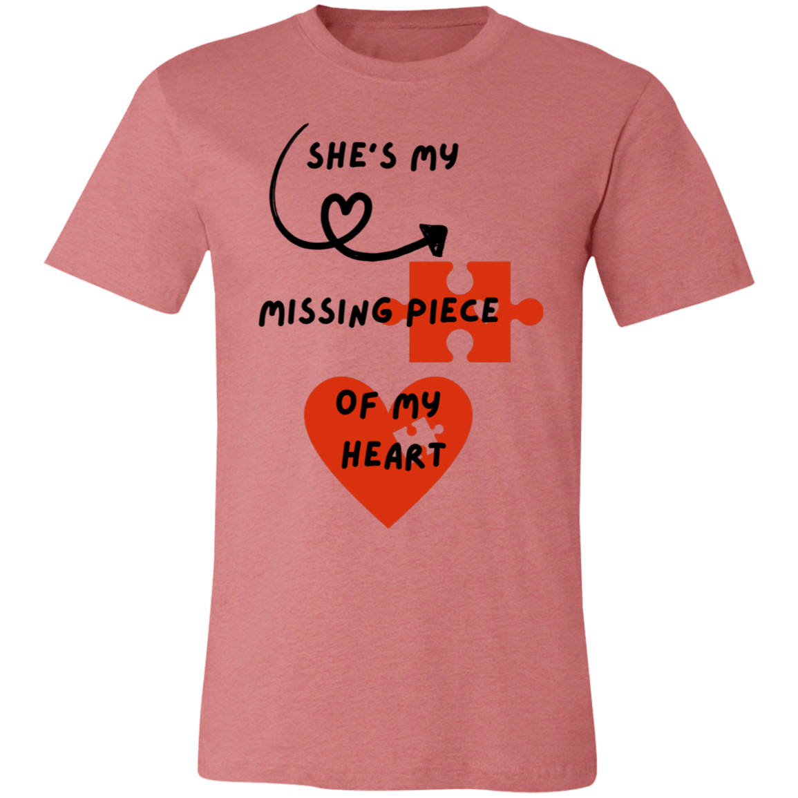 Couple's missing piece of my heart / T-shirt – jamsprintboutique