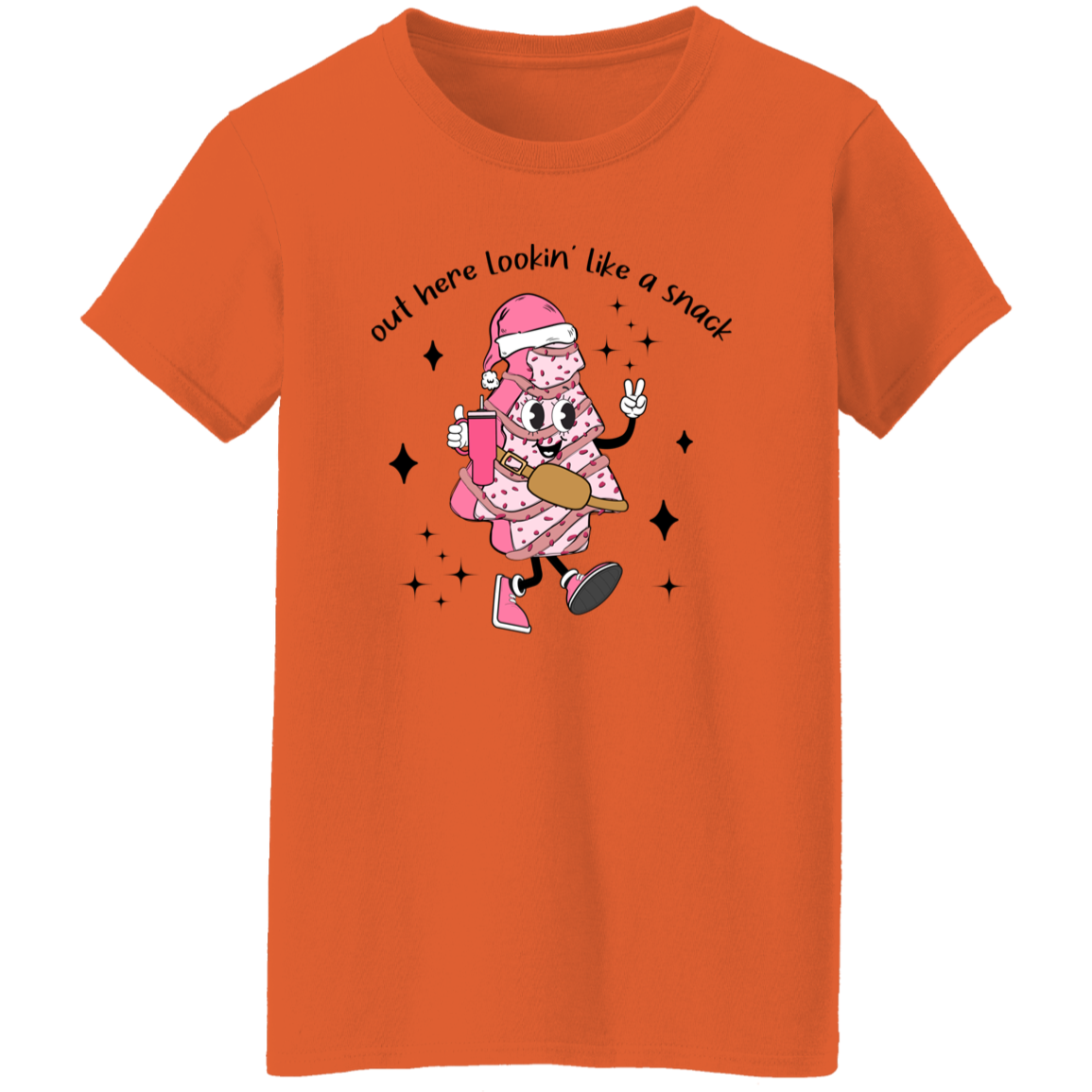Lookin' Like a Snack Christmas Ladies T-Shirt