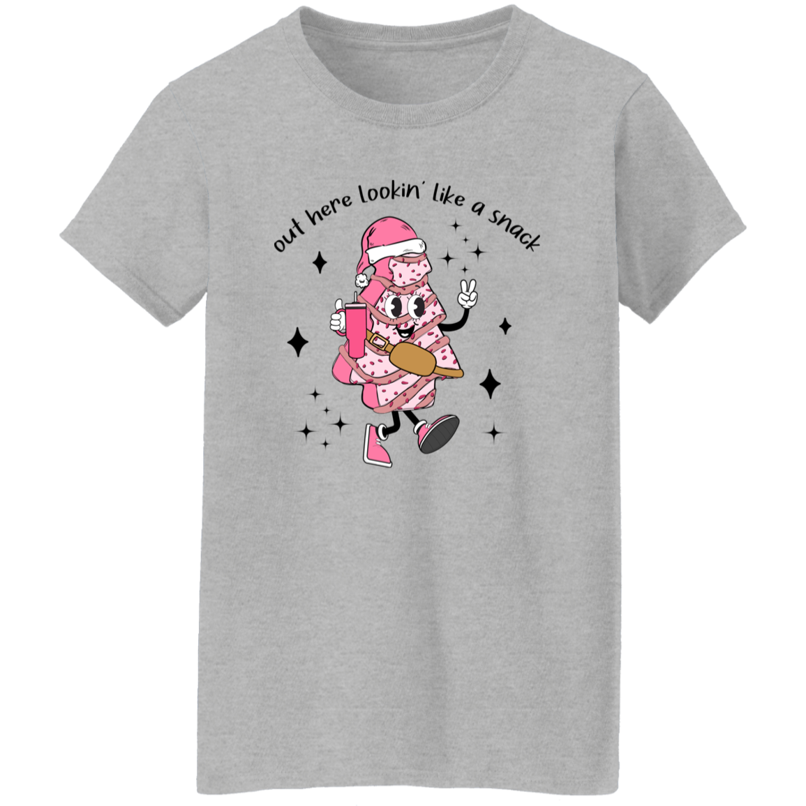 Lookin' Like a Snack Christmas Ladies T-Shirt