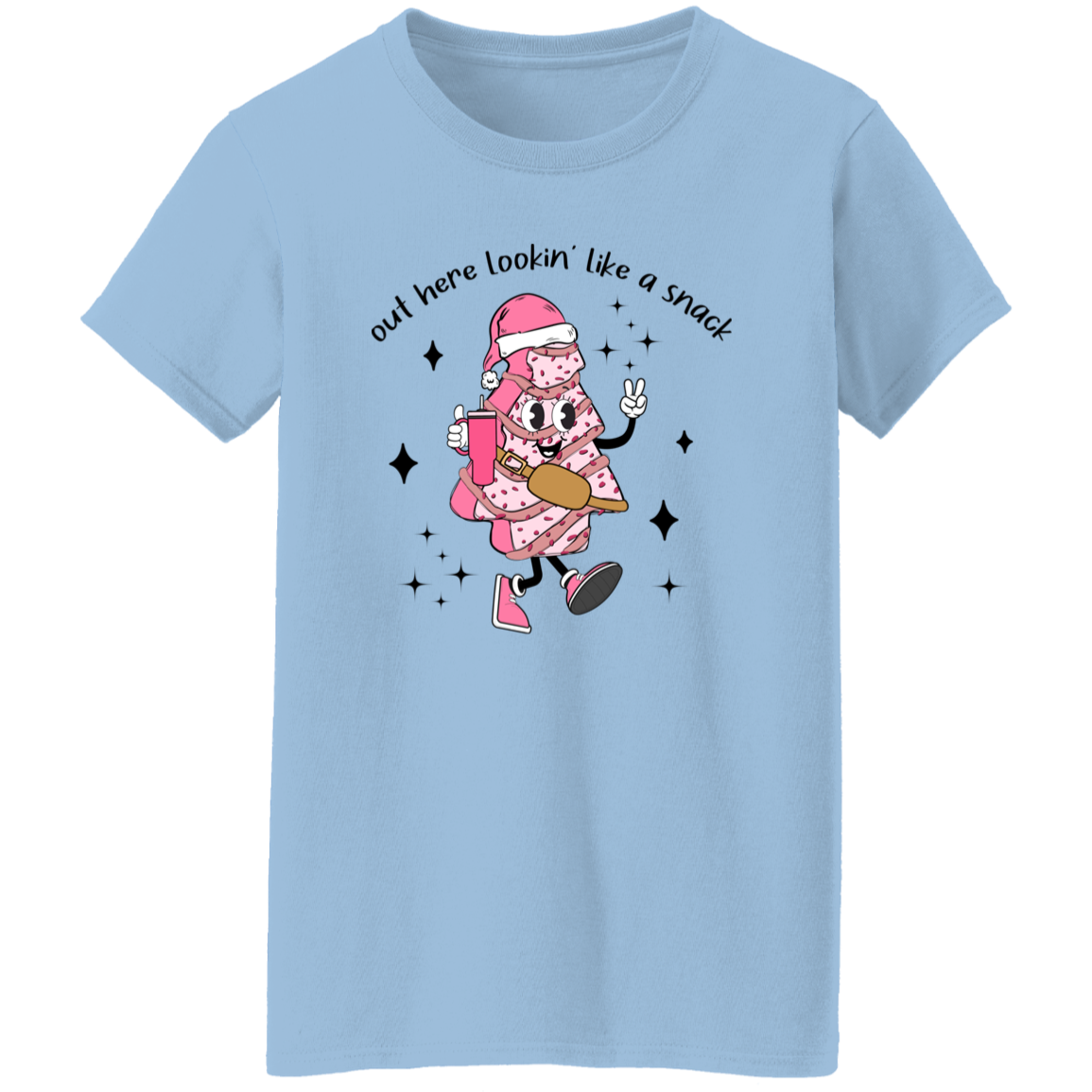 Lookin' Like a Snack Christmas Ladies T-Shirt