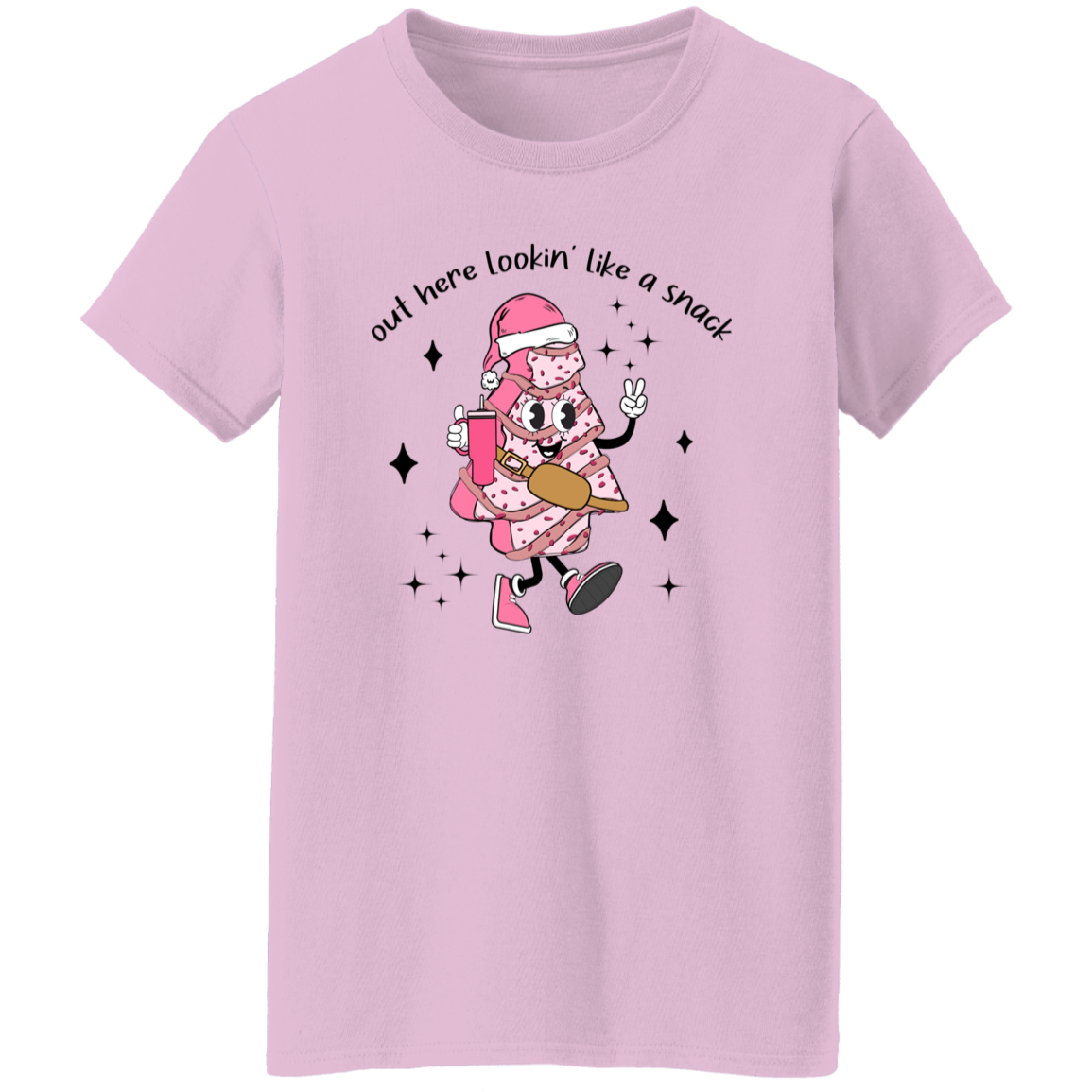 Lookin' Like a Snack Christmas Ladies T-Shirt
