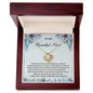 To My Beautiful Mom | I Love You Mom, Forever & Always - Love Knot Necklace
