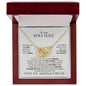 To My Soulmate | I Love You, Always & Forever - Interlocking Hearts necklace