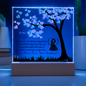 To My Wife/ Printed Acrylic plaque with LED Base