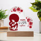 For Mom | Printed Heart Acrylic Plaque