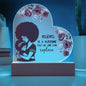 For Mom | Printed Heart Acrylic Plaque