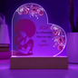For Mom Design 3.0 / Printed Acrylic Heart Plaque w/LED