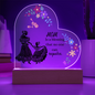 For Mom Design 2.0 / Printed Acrylic Heart Plaque w/ LED