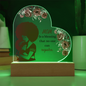 For Mom Design 3.0 / Printed Acrylic Heart Plaque w/LED