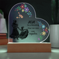 For Mom Design 2.0 / Printed Acrylic Heart Plaque w/ LED