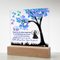 To My Wife/ Printed Acrylic plaque with LED Base