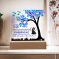 To My Wife/ Printed Acrylic plaque with LED Base