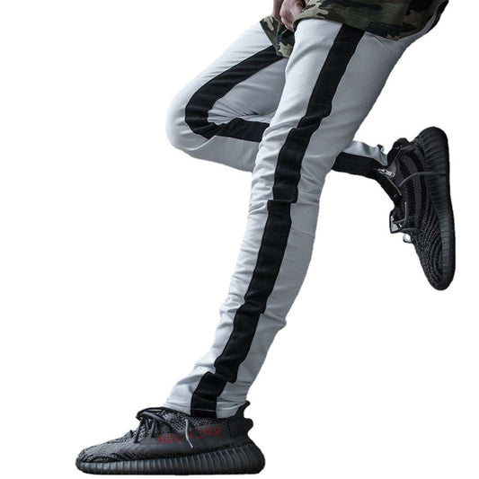New Casual Pants Stand Alone Hot Style Men's Sports Pants Cotton Straight-Leg Pants