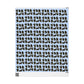 Naughty Kitten Pattern Wrapping Paper Roll – Festive Black Cats on Sky Blue (Gift Wrap)