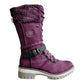 Nuevas botas de nieve americanas y botas de montar de estilo europeo para mujer de otoño e invierno