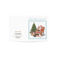 Christmas Cards – “Santa’s Here, Make a Wish!” Santa with Cats Holiday Greeting Card (Single or Multipack)