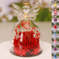 Flower Angel Glass/ Dried Rose Gift Box Home Decor