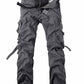 Pantalones cargo multibolsillos para hombre/Pantalones cargo lavados