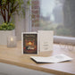Happy Holidays Cat Fireplace Greeting Cards — Cozy Holiday Cards (Single or Multipack)