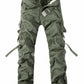 Pantalones cargo multibolsillos para hombre/Pantalones cargo lavados