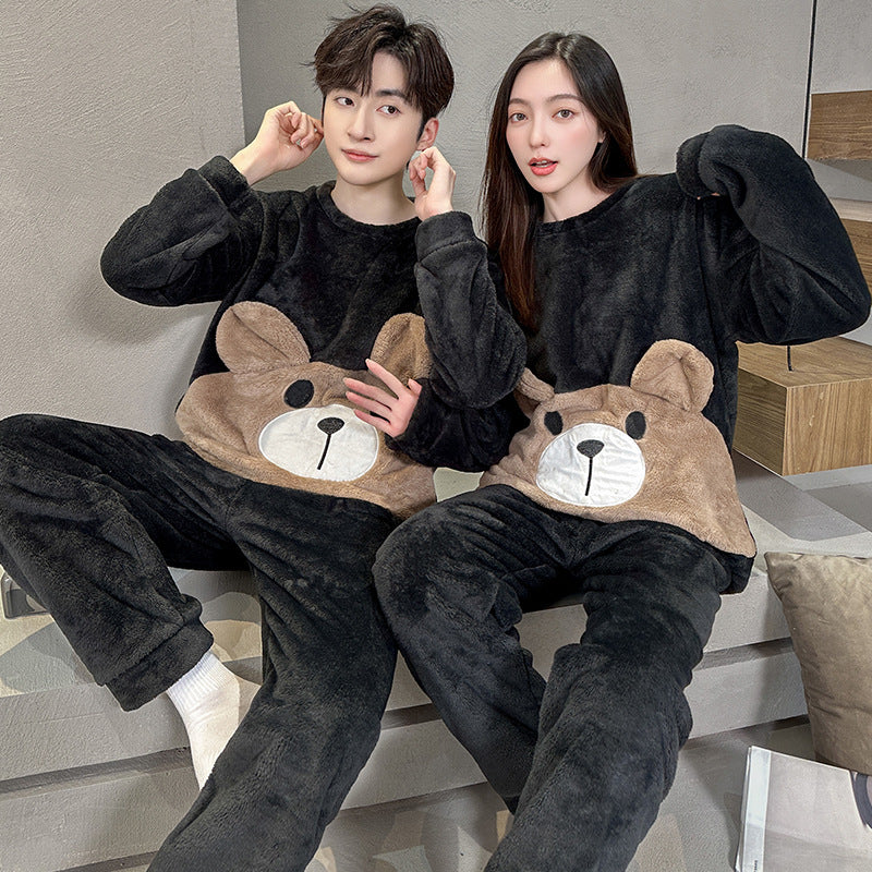 Matching Fleece Couples Pajamas sets For Men and Women, Plus Sizes