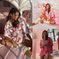 Satin Printed Valintine /Two-piece Pajamas Suit for Women