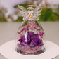 Flower Angel Glass/ Dried Rose Gift Box Home Decor