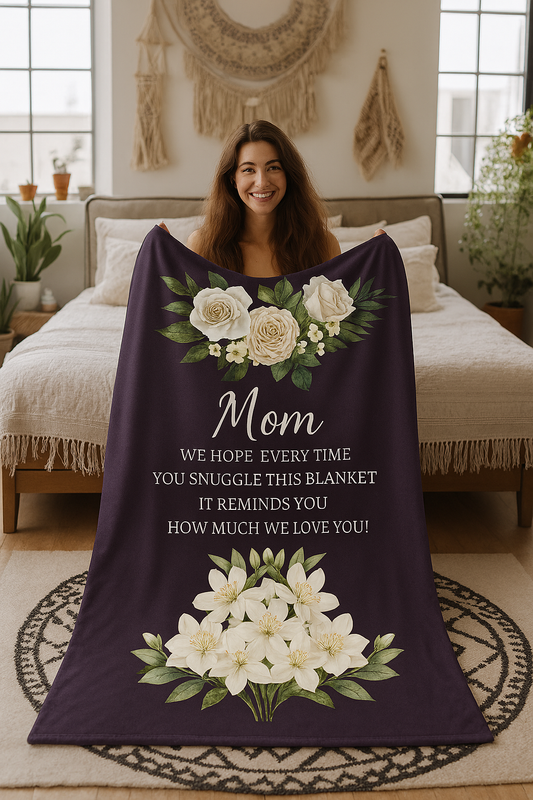Mom Blankets/ Plush Fleece blanket