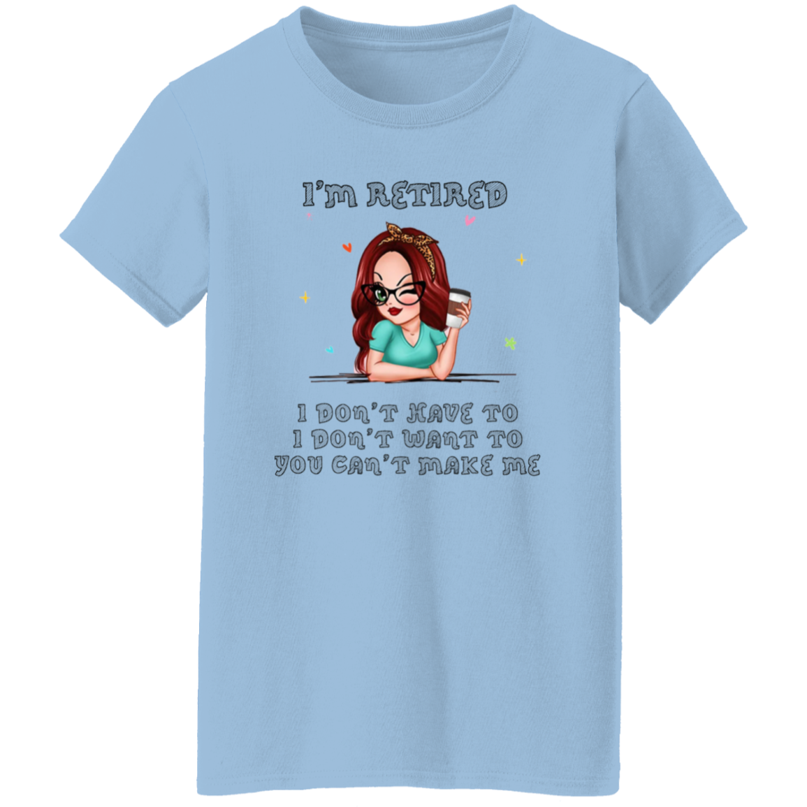 Retired Ladies  T-Shirt