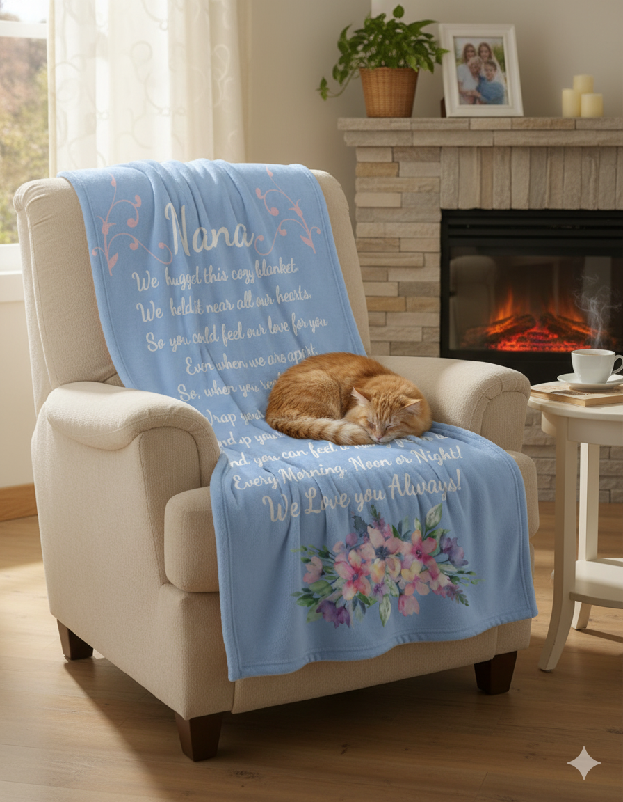 Nana plush blanket/ Throw