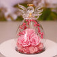 Flower Angel Glass/ Dried Rose Gift Box Home Decor