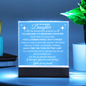 To My Beautiful Daughter/ Brightest Chapter Engraved Acrylic w/LED