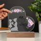 For Mom Design 1.0 / Printed Acrylic Heart Plaque w/LED