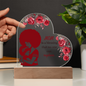 Para mamá Design 3.0 / Placa de corazón de acrílico impresa con LED