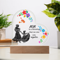 For Mom Design 2.0 / Printed Acrylic Heart Plaque w/ LED