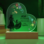 For Mom Design 2.0 / Printed Acrylic Heart Plaque w/ LED