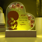 For Mom Design 3.0 / Printed Acrylic Heart Plaque w/LED