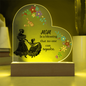 For Mom Design 2.0 / Printed Acrylic Heart Plaque w/ LED