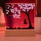 To My Wife/ Printed Acrylic plaque with LED Base