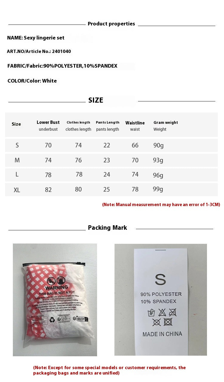 Sexy Lace Lingerie Two-piece Set