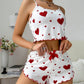 Heart Printing Tang Top and Shorts /Casual Houseware European And American Style Women Pajamas