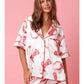 Satin Printed Valintine /Two-piece Pajamas Suit for Women