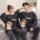 Matching Fleece Couples Pajamas sets For Men and Women, Plus Sizes