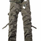 Pantalones cargo multibolsillos para hombre/Pantalones cargo lavados