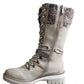 Nuevas botas de nieve americanas y botas de montar de estilo europeo para mujer de otoño e invierno